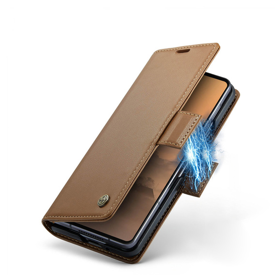 CASEME Litchi θήκη πορτοφόλι flip για Samsung Galaxy Z Fold7 5G