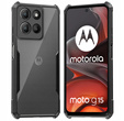 Θήκη για Motorola Moto G15 / Motorola Moto G15 Power, AntiDrop Hybrid, μαύρη