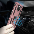 θωρακισμένη θήκη για Xiaomi Redmi Note 9S / 9 Pro, Nox Case Ring, ροζ