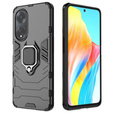 Θήκη για Oppo A58 4G, Kickstand Ring, μαύρη