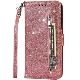 Θήκη με πτερύγιο για Xiaomi Redmi Note 8 Pro, Wallet Zippered, ροζ rose gold