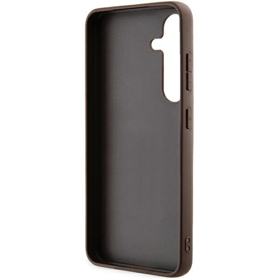 GUESS Θήκη για Samsung Galaxy A55, 4G Big Metal Logo, καφέ