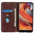 Θήκη για Xiaomi Redmi Note 13 Pro 4G / Xiaomi Redmi Note 14S / Xiaomi Poco M6 Pro 4G, Wallet Litchi Leather, καφέ