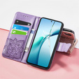 Θήκη με πτερύγιο για Xiaomi Redmi Note 14 4G, Butterfly, μωβ