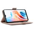 Θήκη με πτερύγιο για Oppo A38 4G / Oppo A18 4G, Card Slot, ροζ