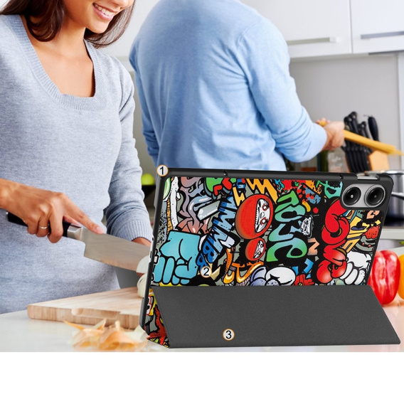 Θήκη για Xiaomi Redmi Pad Pro / Xiaomi Poco Pad, Smartcase, graffiti