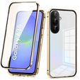 θήκη για το Samsung Galaxy A36, Magnetic Dual Glass, χρυσή