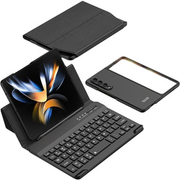 Θήκη + πληκτρολόγιο Samsung Galaxy Z Fold4 5G, Carbon Fiber, μαύρη