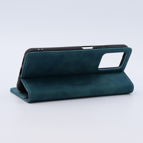 Θήκη για Xiaomi Redmi Note 12 5G / Poco X5 5G, ERBORD Vintage, πορτοφόλι με πτερύγιο, μπλε
