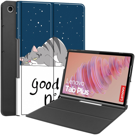 Θήκη για Lenovo Tab Plus, Smartcase, cat