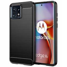 Θήκη για Motorola Edge 40 Pro, Carbon, μαύρη
