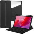 Θήκη πληκτρολογίου για Lenovo Tab M11, Rotary 360° Leather, μαύρη