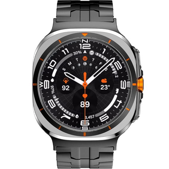 Βραχιόλι για Samsung Galaxy Watch 4/5/6 40/42/43/44/45/46/47mm, černý