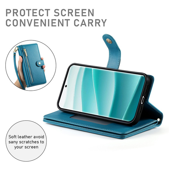 Θήκη με πτυσσόμενο κάλυμμα και τσέπη με φερμουάρ για Xiaomi Redmi Note 15 Pro Plus 5G