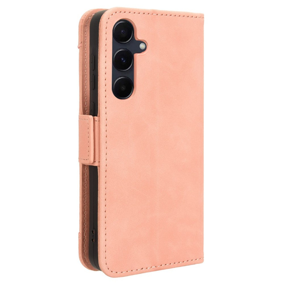 Θήκη με πτερύγιο για Samsung Galaxy A55 5G, Card Slot, ροζ