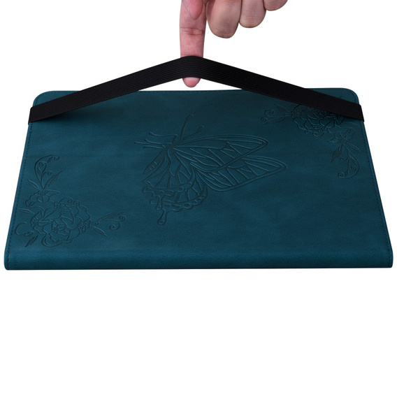 θήκη για το Lenovo Tab M11, Butterfly, σκούρο μπλε
