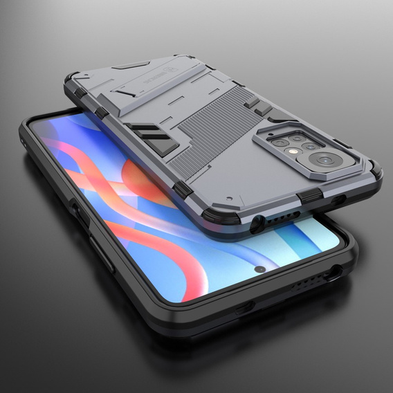 Θήκη για Xiaomi Redmi Note 11/11S, Military kickstand, μπλε