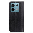 Θήκη για Xiaomi Redmi Note 13 Pro 5G, Wallet Litchi Leather, μαύρη