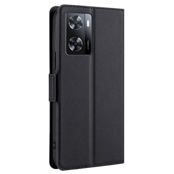 Θήκη με πτερύγιο για Oppo A57s, Wallet Thin Magnet, μαύρη