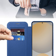Θήκη με πτερύγιο για Samsung Galaxy S25 FE, RFID Wallet MagSafe CamShield, σκούρο μπλε