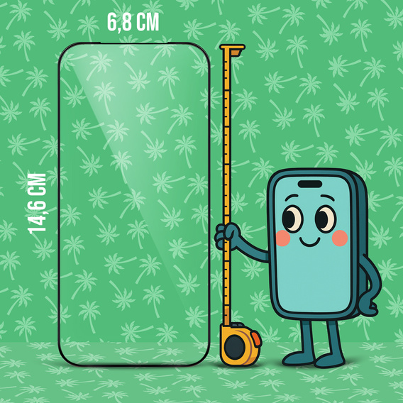 5D Smart Palm Full Glue γυαλί για iPhone 17 Pro