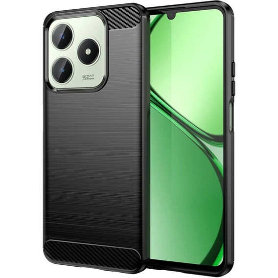 Θήκη για Realme C61, Carbon, μαύρη