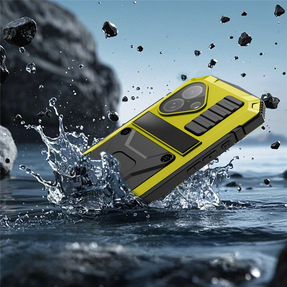 Θήκη R-JUST με βάση και ενσωματωμένο γυαλί για iPhone 17