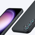 Θήκη για Samsung Galaxy A55 5G, Fusion Hybrid, με προστασία κάμερας, διαφανής / μαύρη
