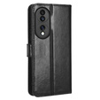 Θήκη με πτερύγιο για Honor 70 5G, Crazy Horse Wallet, μαύρη