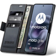 ERBORD Γυαλιστερό πορτοφόλι Litchi με πτερύγιο για Motorola Moto G86 5G / G86 Power 5G