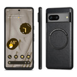 Θήκη για Google Pixel 7A, Leather Hybrid MagSafe, μαύρη