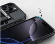 Θήκη TPU + PC με χώρο για κάρτα, μαύρη για iPhone 16 Pro Max