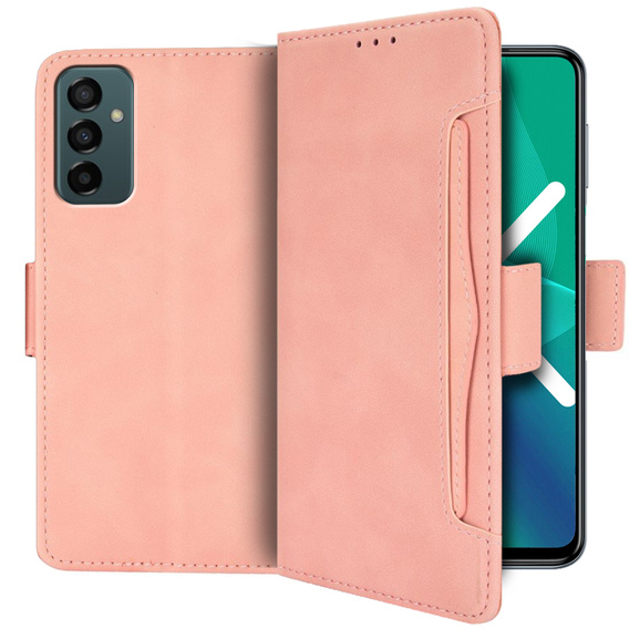 Θήκη με πτερύγιο για Samsung Galaxy M23 5G / M13, Card Slot, ροζ