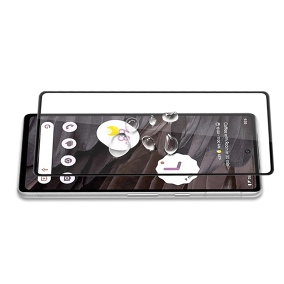 Mocolo Full Glue μετριασμένο γυαλί για Google Pixel 8A, μαύρο πλαίσιο