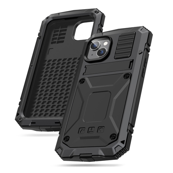 Θωρακισμένη θήκη για iPhone 14, R-JUST, μαύρη