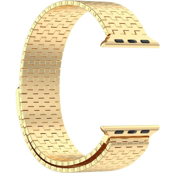 Ατσάλινο βραχιόλι για Apple Watch 1/2/3/4/5/6/7/8/SE/ULTRA 42/44/45/49 MM - χρυσή