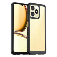 Θήκη για Realme C51, Fusion Hybrid, διαφανής / μαύρη