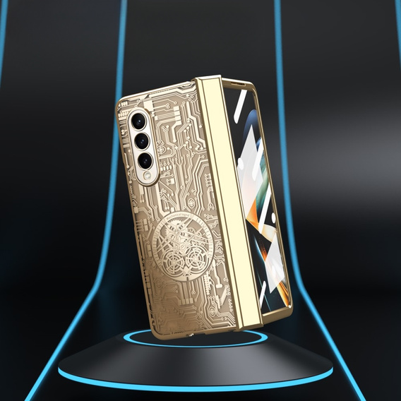 Θήκη για Samsung Galaxy Z Fold 4 5G, Mechanical Legend, χρυσή