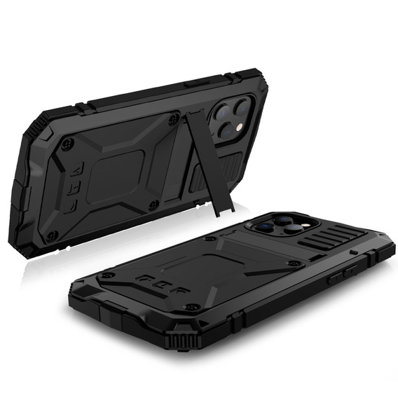 Θωρακισμένη θήκη για iPhone 12 Pro Max, R-JUST, μαύρη