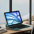 Θήκη πληκτρολογίου για iPad Air 11" 2024, Magnetic Keyboard Touchpad, πράσινη