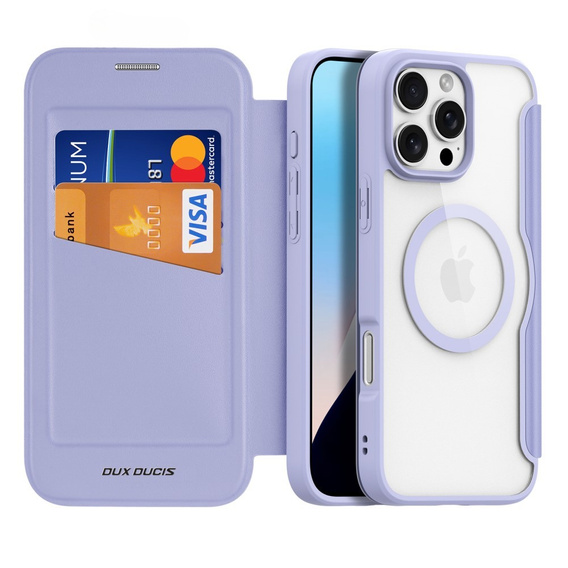 Dux Ducis Θήκη για iPhone 16 Pro, Skin X Pro, MagSafe, μωβ