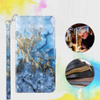 Θήκη με πτερύγιο για Xiaomi Redmi Note 13 Pro+, Wallet, Marble μπλε