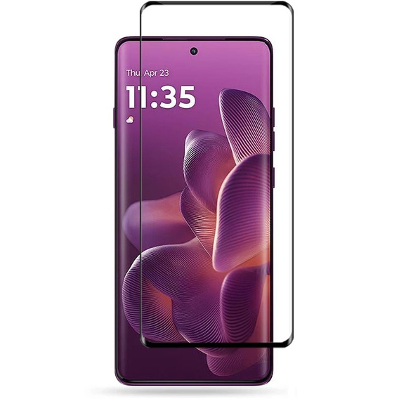 Μετριασμένο γυαλί 3D για Motorola Edge 60 Pro, μαύρο πλαίσιο