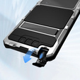 Θωρακισμένη θήκη για Samsung Galaxy S25 Ultra, R-JUST, ασημένια