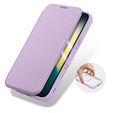 Θήκη Dux Ducis για iPhone Air, Skin X Pro, με πτερύγιο, για MagSafe, μοβ