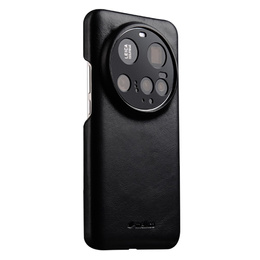 Θήκη MELKCO για Xiaomi 15 Ultra, δερμάτινη, μαύρη