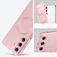 Θήκη για Samsung Galaxy A26, ColorMag, για MagSafe, ροζ + γυαλί 9H, μετριασμένο