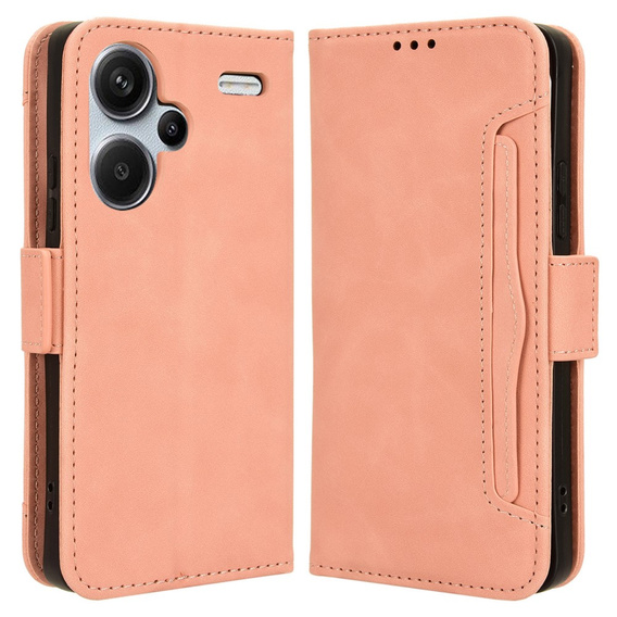 Θήκη με πτερύγιο για Xiaomi Redmi Note 13 Pro+, Card Slot, ροζ