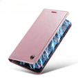 θήκη CASEME για Samsung Galaxy A14 5G, Waxy Textured, ροζ