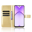 Θήκη με πτερύγιο για Oppo A40 / Oppo A40m, Crazy Horse Wallet, χρυσή